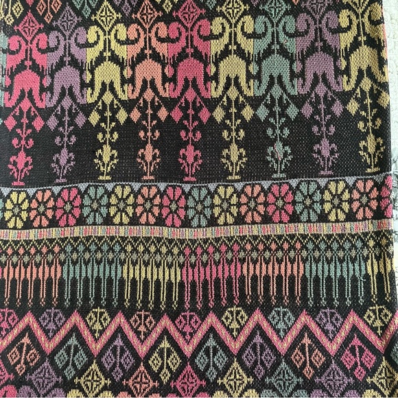 Peruvian Connection Multicolor Patterned Pencil Skirt - Picture 2 of 8